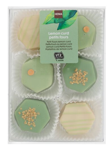 lemon curd petit fours - 10330024 - HEMA