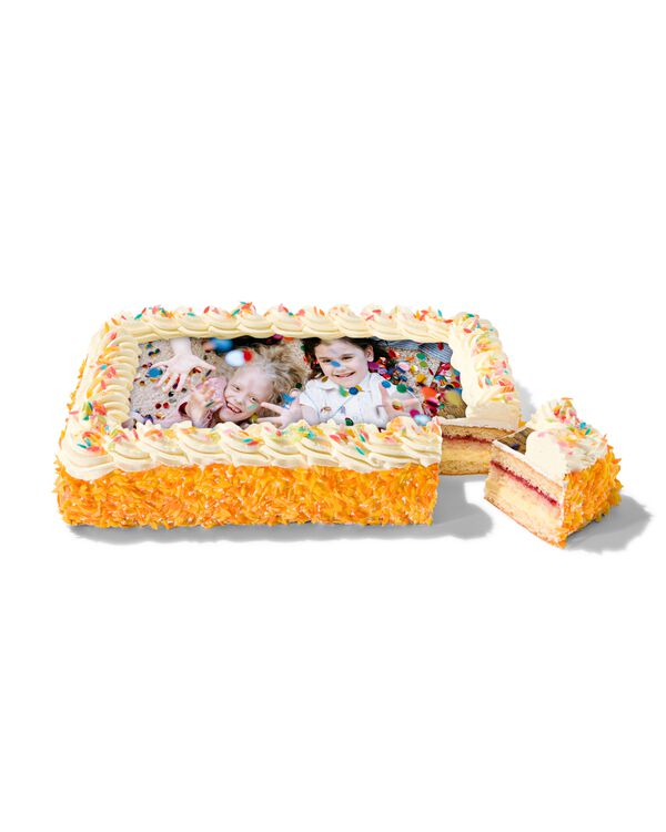 fototaart XL slagroom 32 p. - 6333611 - HEMA