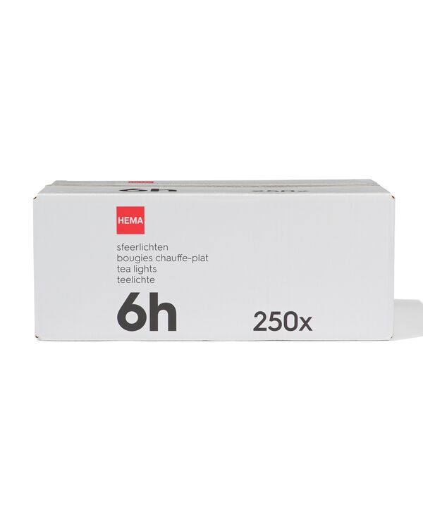 sfeerlichten 6 branduren Ø4cm - 250 stuks - 13511000 - HEMA